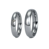 Produktbild: Tantal Eheringe P1 4+5 mm Poliert 6 Brill. 0.023ct.