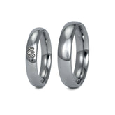 Produktbild: Tantal Eheringe P1 4+5 mm Poliert 6 Brill. 0.029ct.