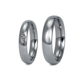 Produktbild: Tantal Eheringe P1 4+5 mm Poliert 11 Brill. 0.038ct.