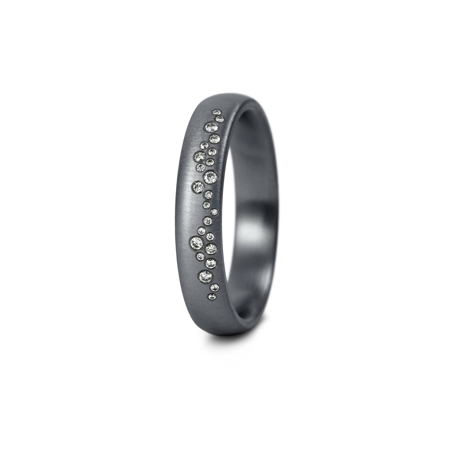 Tantal Trauringe P1 4+5 mm Quermatt