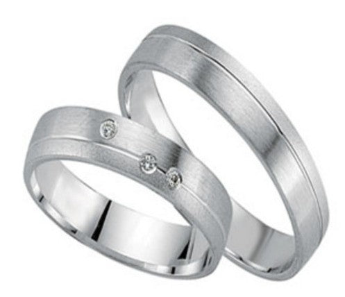 Schwarz Trauringe/Eheringe Crazy Love Weißgold SW589