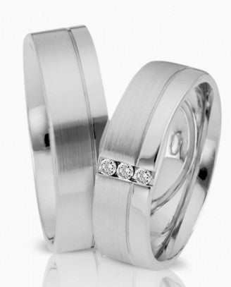 Herzog Trauringe/Eheringe Weißgold 474