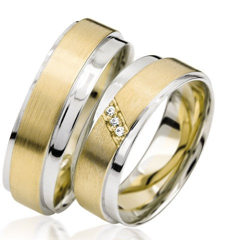 Simon & Söhne Trauringe/Eheringe Basic Bicolor S 124