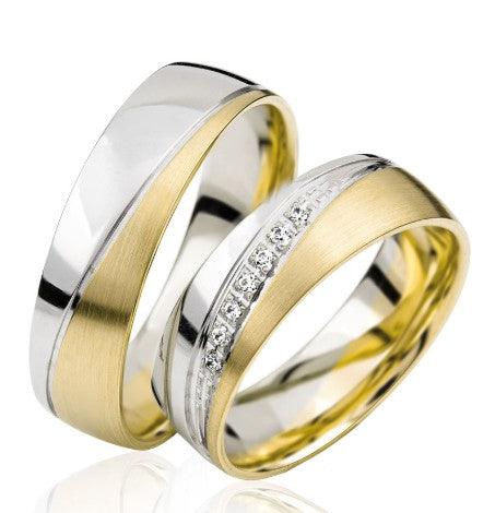 Simon & Söhne Trauringe/Eheringe Basic Bicolor S 126