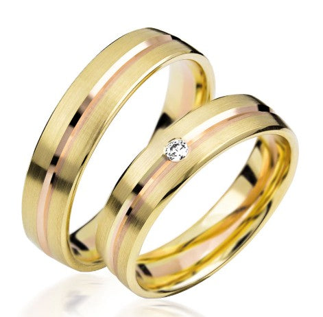 Simon & Söhne Trauringe/Eheringe Basic Bicolor S 134