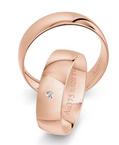 Hochzeitstrauringe Eheringe Klassik 6.0 mm