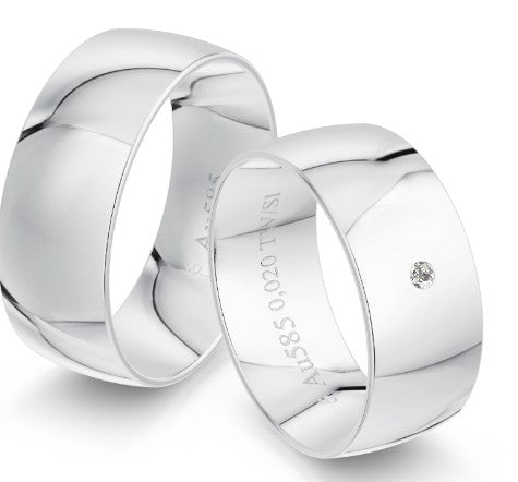 Hochzeitstrauringe Eheringe Klassik 8.0 mm