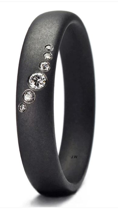 Produktbild: TANTALUM MAGIC Tantal Ring Fein Matt P1 6x0,032 ct.