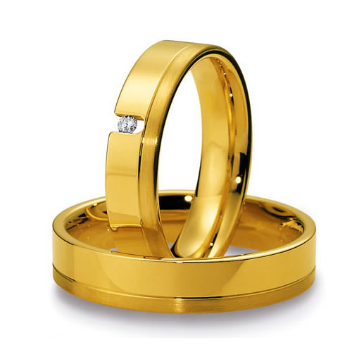 Breuning Gelbgold Trauringe/Eheringe 48-04013-48-04014