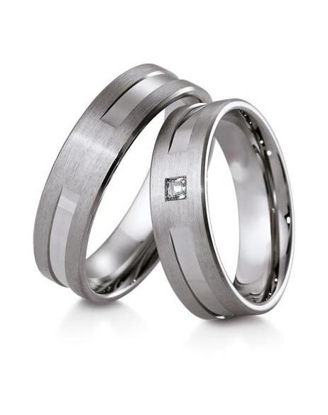 Breuning Weißgold Trauringe 48-04133-48-04134