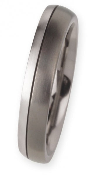 Ernstes Design Trauringe/Eheringe Paar R111-R112 Platin/Titan