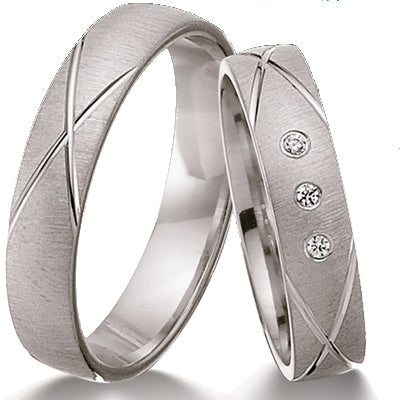 Hochzeitstrauringe, Eheringe/Trauringe, Prata, HT 092