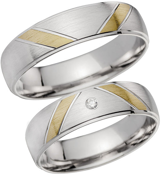 Cilor Trauringe/Eheringe Perfect Love Bicolor HR 240A