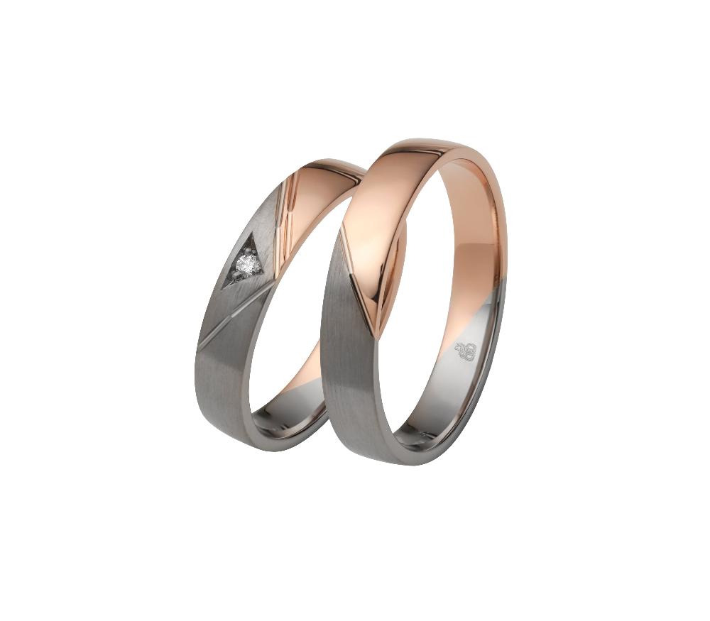 Rauschmayer Eheringe First Modern Love Bicolor 83-00013/82-00013