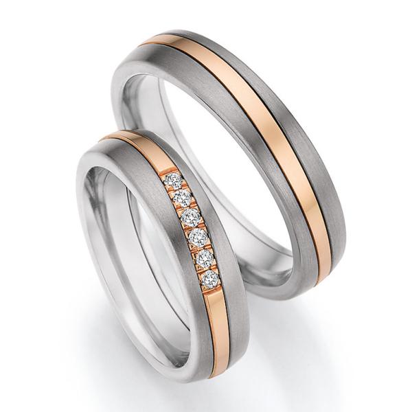 Produktbild: Collection Ruesch Trauringe Titan/Gold 14/20010-14/20020