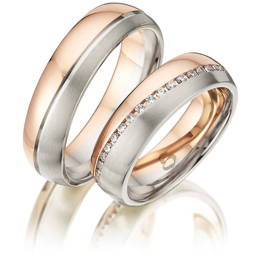 Simon & Söhne Trauringe/Eheringe Fantasy Bicolor S 245