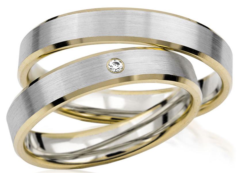 Simon & Söhne Trauringe/Eheringe Basic Bicolor S 120