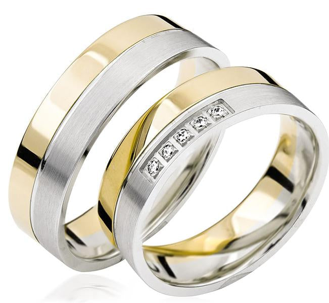 Simon & Söhne Trauringe/Eheringe Basic Bicolor S 123