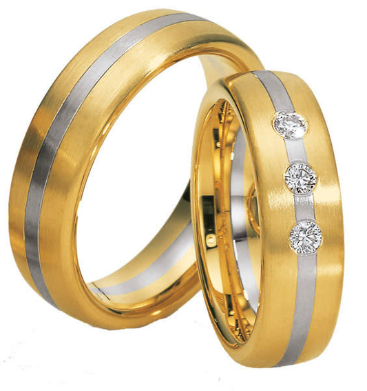 Saint Maurice Bicolor Trauringe  81319-81318