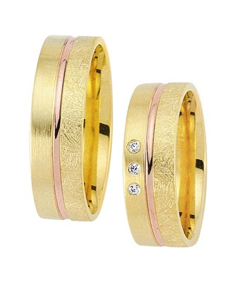 Schwarz Eheringe/Trauringe True Love Bicolor SW 329