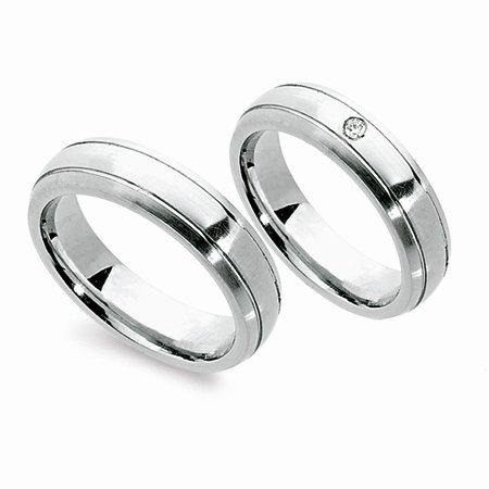 Schwarz Trauringe/Eheringe Basic SW041