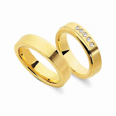 Schwarz Trauringe/Eheringe Basic SW075