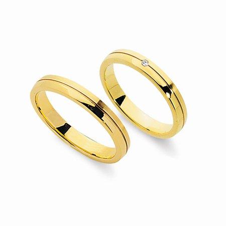 Schwarz Trauringe/Eheringe Basic SW090