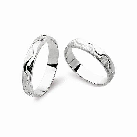 Schwarz Trauringe/Eheringe Basic SW097