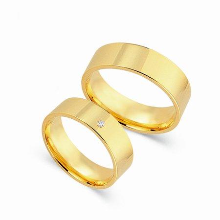 Schwarz Trauringe/Eheringe Basic SW161