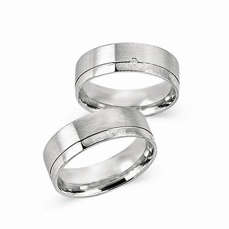 Schwarz Trauringe/Eheringe Basic SW204