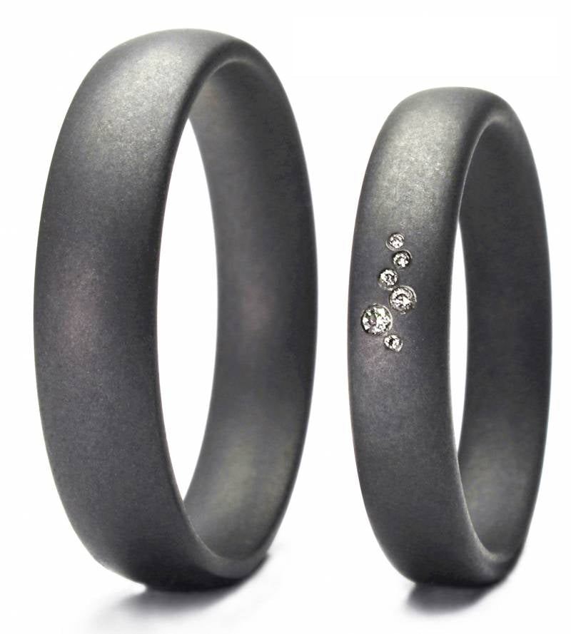 Tantalum Magic Tantal Eheringe Fein P1 6 Brill. 0,017ct.