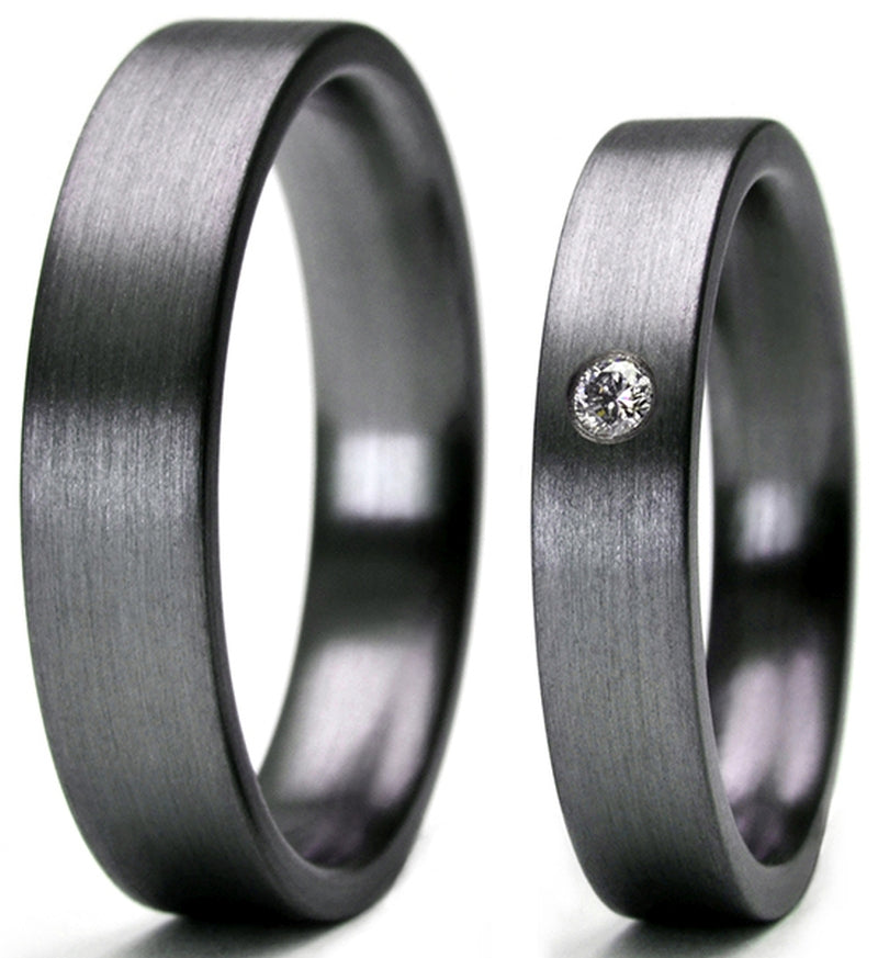 Produktbild: Tantalum Magic Tantal Eheringe Linie P2 1 Brill 0.033ct.