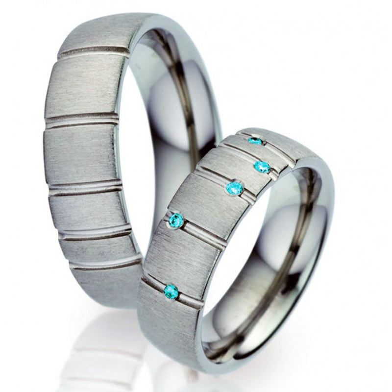 TitanFactory Trauringe/Eheringe 52302blue