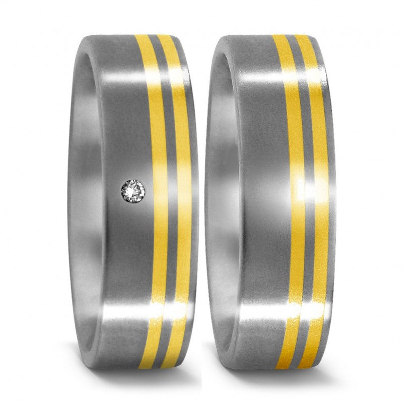 Produktbild: TitanFactory Trauringe/Eheringe 50957/001/003/7201-50957/001/000/7201