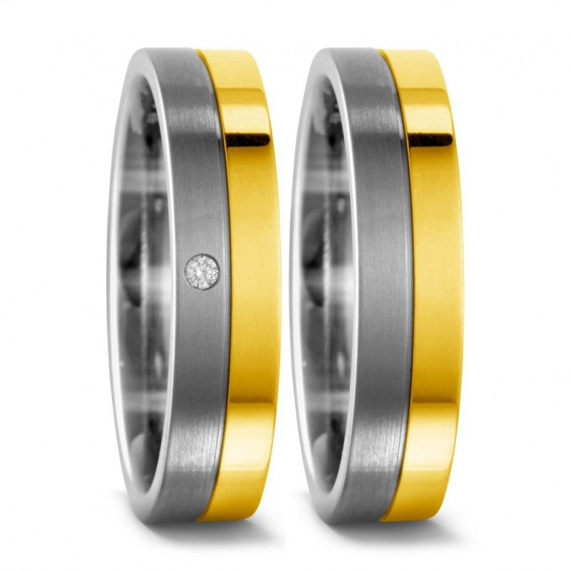 Produktbild: TitanFactory Trauringe/Eheringe 51445/001/002/7201-51445/001/000/7201