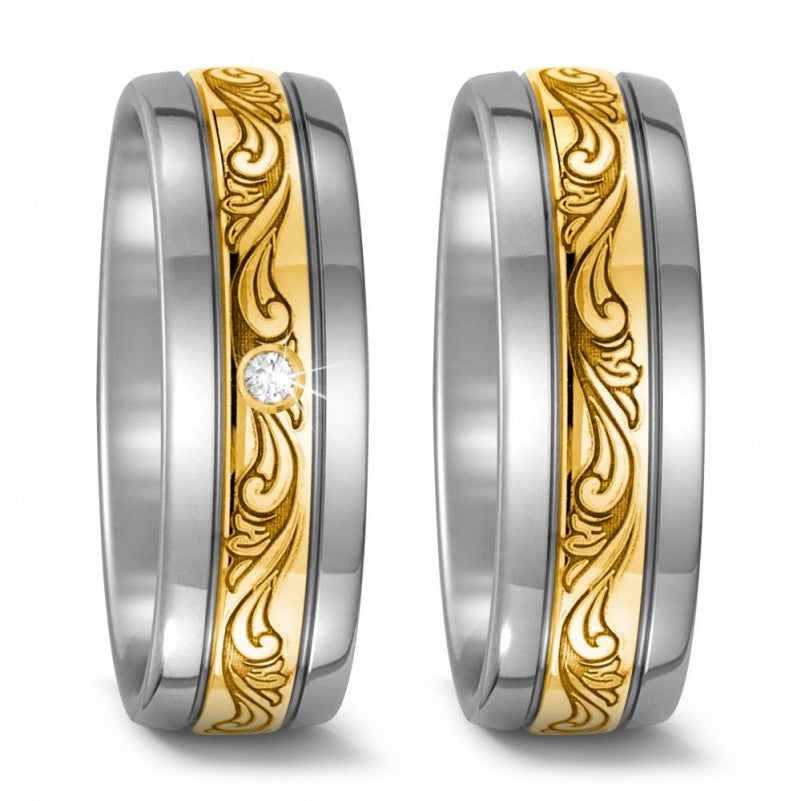 Produktbild: TitanFactory Trauringe/Eheringe 52468/000/003/7201-52468/000/000/7201