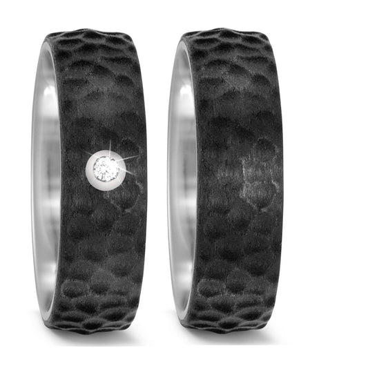 TitanFactory Eheringe aus Carbon 52485/000/003/2050-52485/000/000/2050