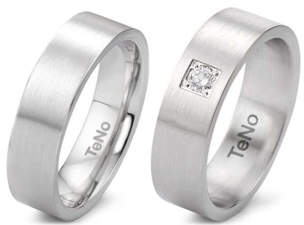 Produktbild: TeNo Trauringe/Eheringe DELUXX YUNIS 069.0200.XX-069.02P02.XX