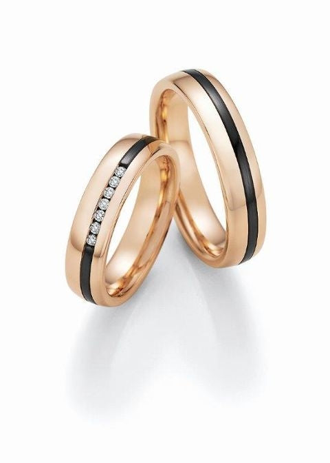 Produktbild: Nowotny Collection Ruesch Trauringe/Eheringe Black & Gold Bicolor 14/10030/050-14/10040/050