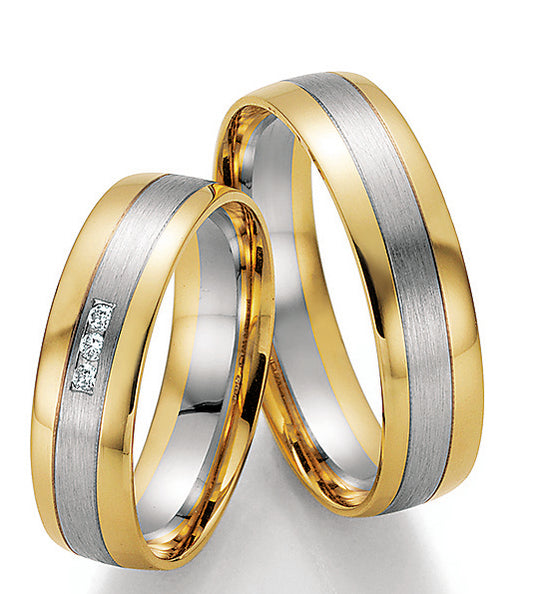 Produktbild: Nowotny Collection Ruesch Trauringe/Eheringe Honeymoon Pure Bicolor  66/32010-55-66/32020-55