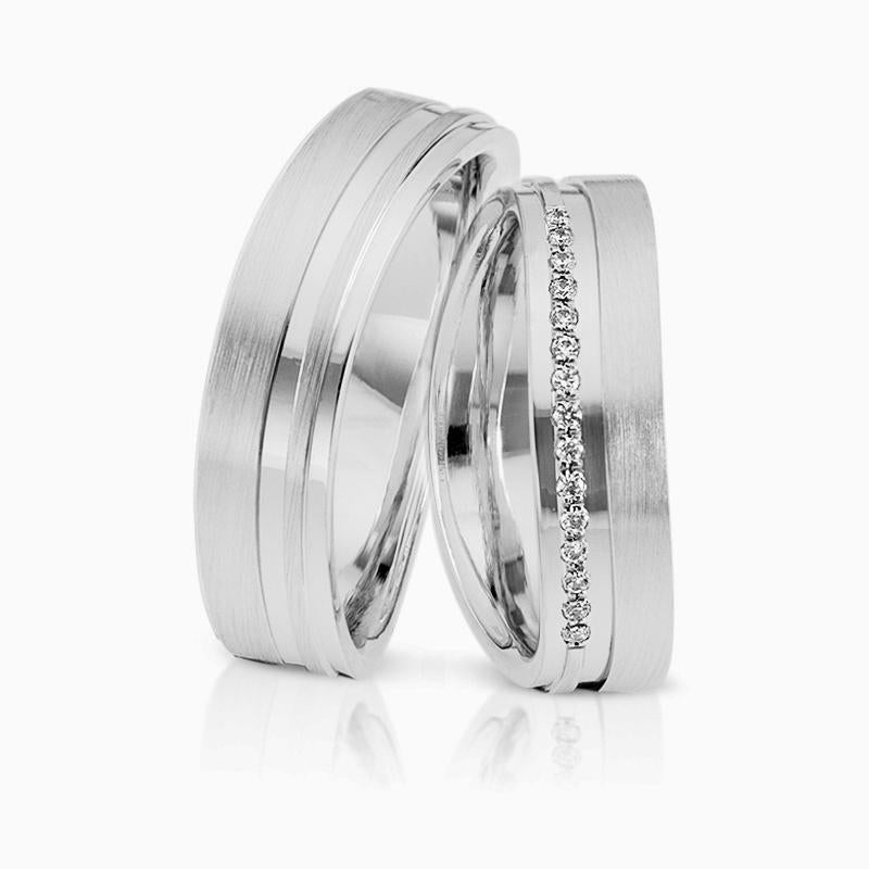Produktbild: Herzog Trauringe/Eheringe Weißgold 3702