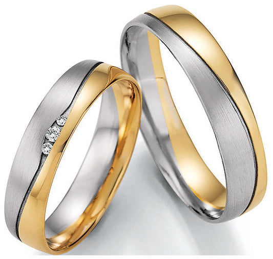 Produktbild: Nowotny Collection Ruesch Trauringe/Eheringe Honeymoon Pure Bicolor 66/43050-66/43060