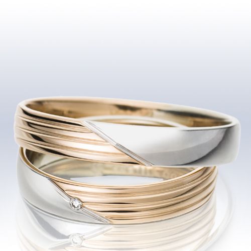 Produktbild: Rauschmayer Eheringe/Trauringe Elements - KL 5 Bicolor (Elements Gold) 11-50653/10-50653