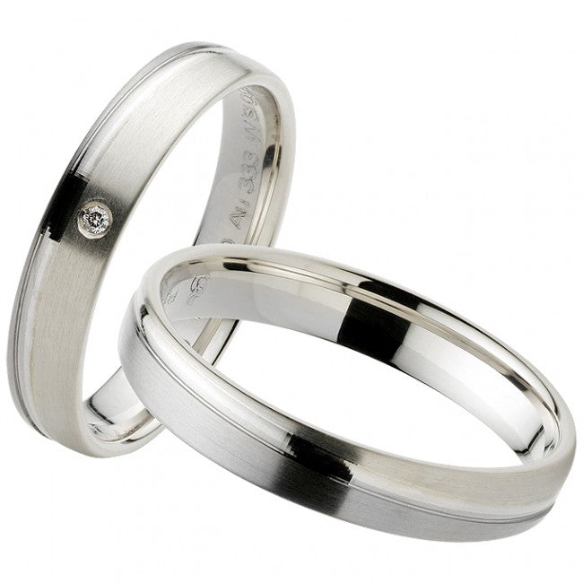 Produktbild: Rauschmayer Eheringe/Trauringe Elements - Cool & Bright Bicolor 11-50983/10-50983