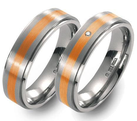 TitanFactory Trauringe/Eheringe 51274-51274b
