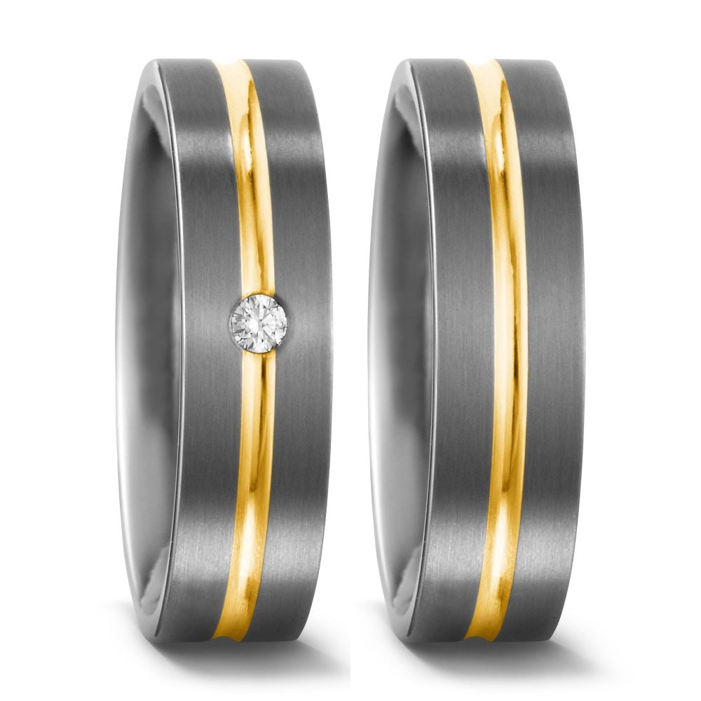 TitanFactory Eheringe/Trauringe Bicolor 51302/001/003/7201-51302/001/000/7201-6
