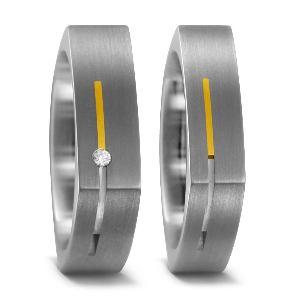 Produktbild: TitanFactory Eheringe/Trauringe Bicolor 51854/001/002/7201-51854/001/000/7201