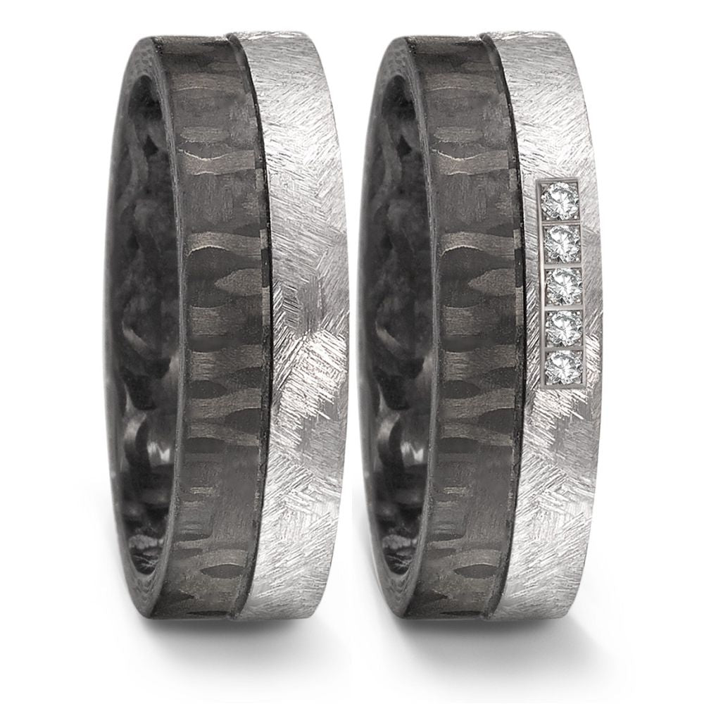 Produktbild: TitanFactory Trauringe Tantal Bicolor 52567/023/005/NX00-52567/023/000/NX00