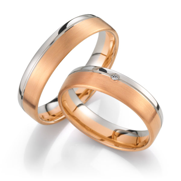 Produktbild: Weidner Trauringe/Eheringe Partnerringe, Trauringe, Bicolor 62037