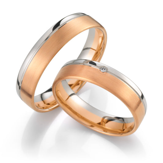 Produktbild: Weidner Trauringe/Eheringe Partnerringe, Trauringe,  Bicolor 62037